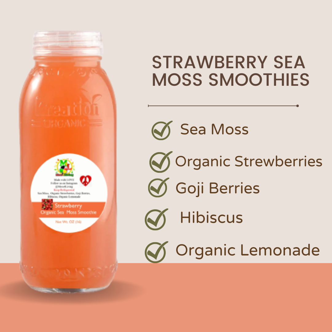 Strawberry Sea Moss Smoothies
