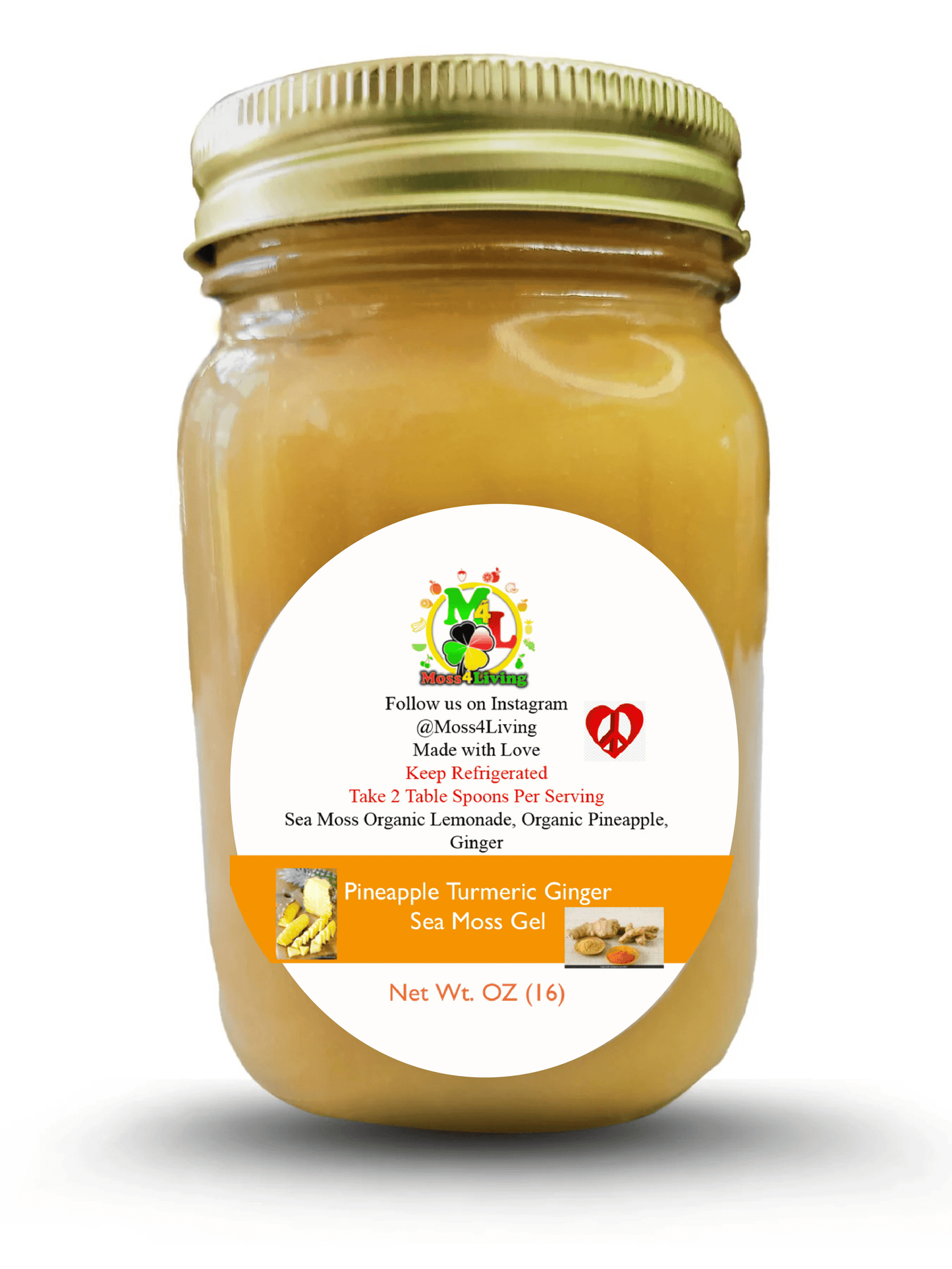Pineapple Turmeric Ginger Gel