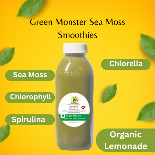 Green Monster Sea Moss Smoothies